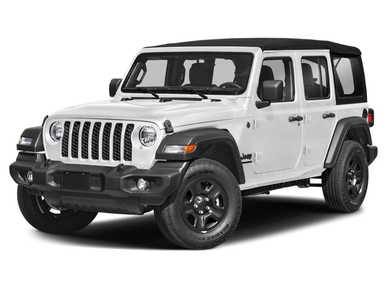 2024 Jeep Wrangler Rubicon 4 Door 4x4 in Bright White Clearcoat — front three-quarter view