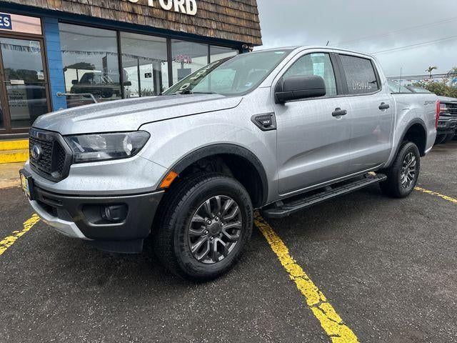 2021 Ford Ranger XLT 2WD SuperCrew 5' Box in Iconic Silver Metallic — front three-quarter view