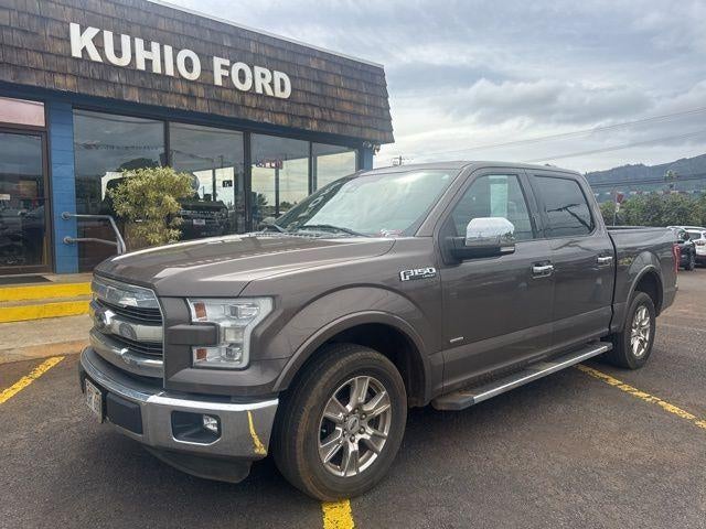 2015 Ford F-150 2WD SuperCrew 5-1/2 Ft Box Lariat in Caribou Metallic — front three-quarter view