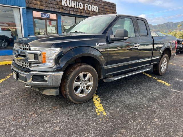 2018 Ford F-150 XLT 4WD SuperCab 6.5' Box in Shadow Black — front three-quarter view