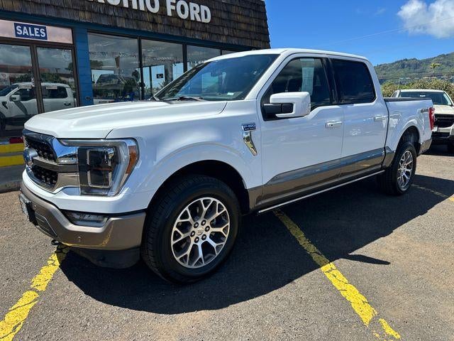 2023 Ford F-150 King Ranch 4WD SuperCrew 5.5' Box in Brown — front three-quarter view