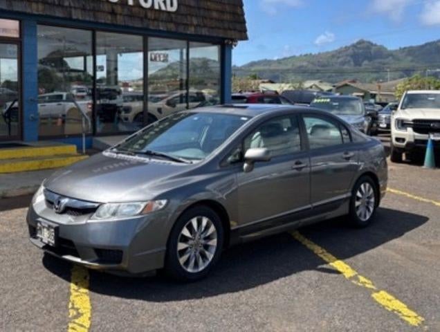 2011 Honda Civic Sedan EX Automatic in Gray — front three-quarter view