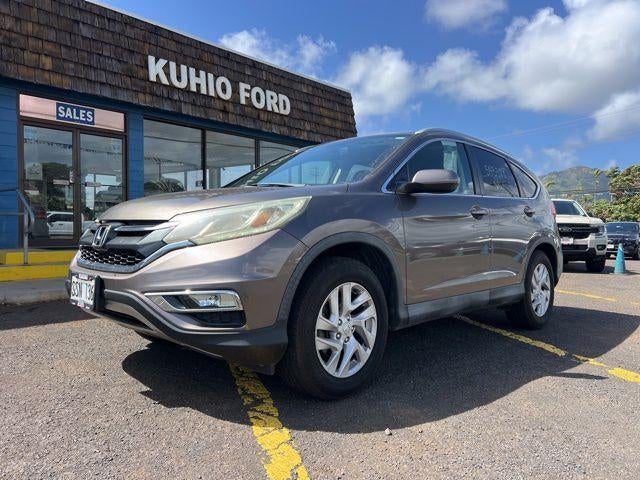 2015 Honda CR-V EX-L 2WD with Navigation in Brown — front three-quarter view