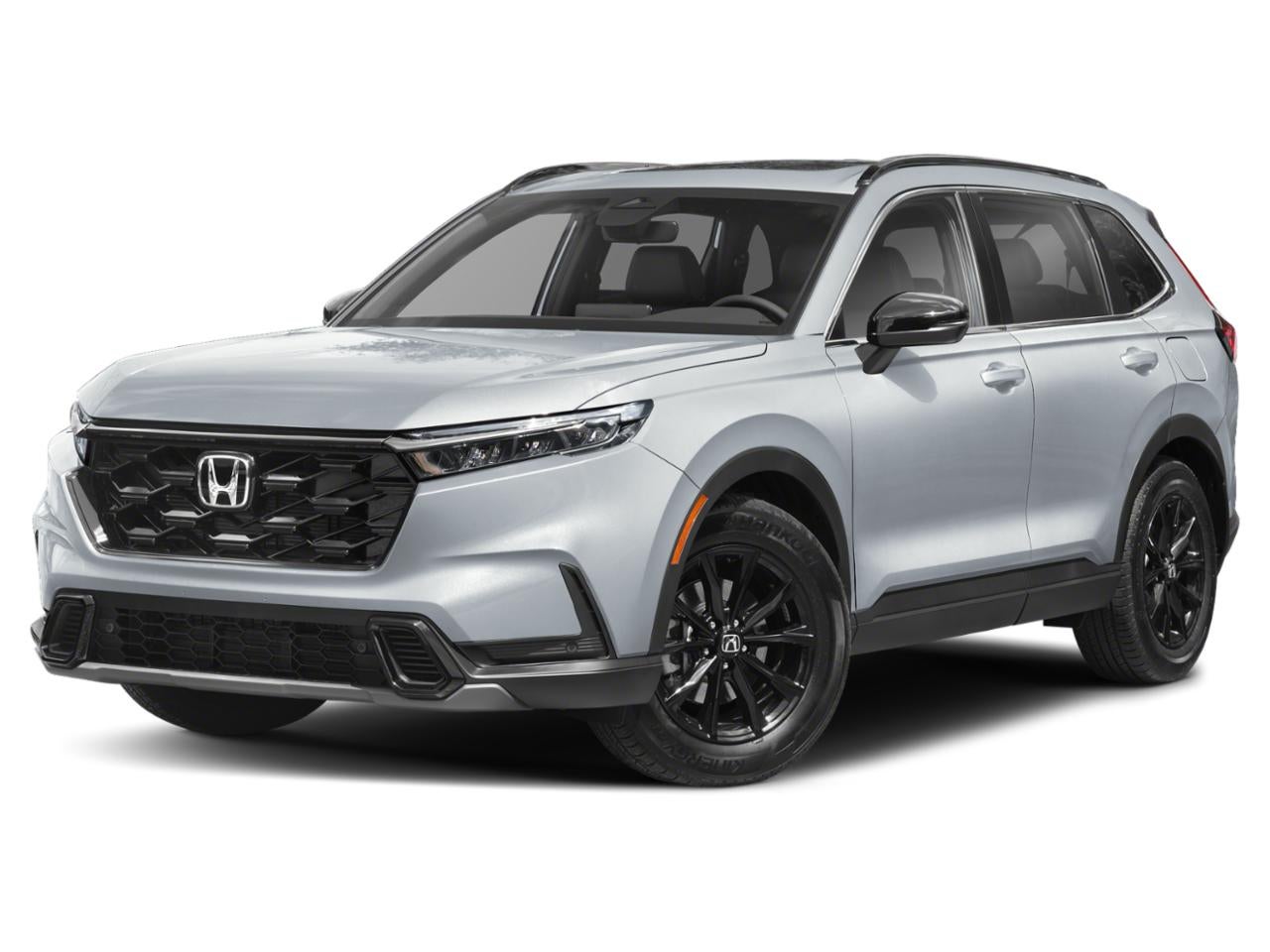 2024 Honda CR-V Hybrid Sport-L FWD in Lunar Silver Metallic — front three-quarter view
