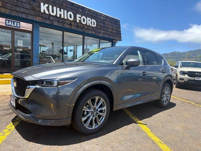 2025 Mazda Mazda CX-5 2.5 S Premium Plus AWD in Machine Gray Metallic — front three-quarter view