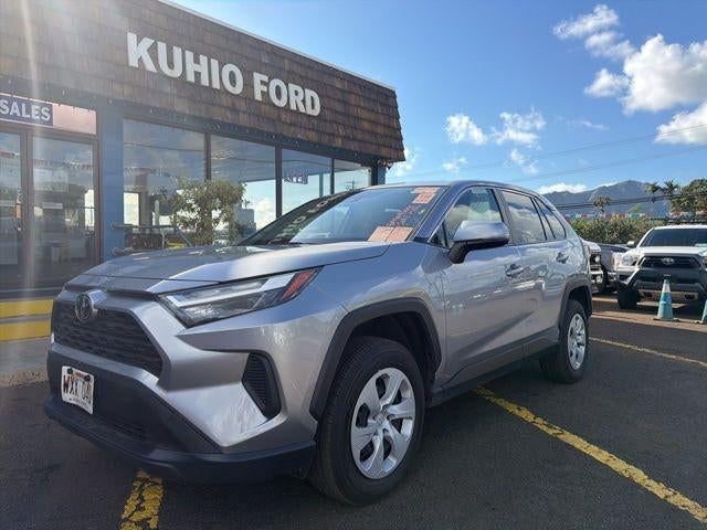 2024 Toyota RAV4 LE FWD (GS) in Silver Sky Metallic — front three-quarter view