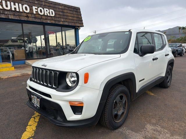 2019 Jeep Renegade Sport FWD in Alpine White Clearcoat — front three-quarter view